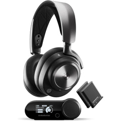 Steelseries Aris Nova Pro Wireless Gaming Headset, Infinity Power System, Dual Audio Streams, Aive Noise Cancellation, Clearcast Gen 2 Mic, Compatible With Ps4 / Ps5 / Pc, Black