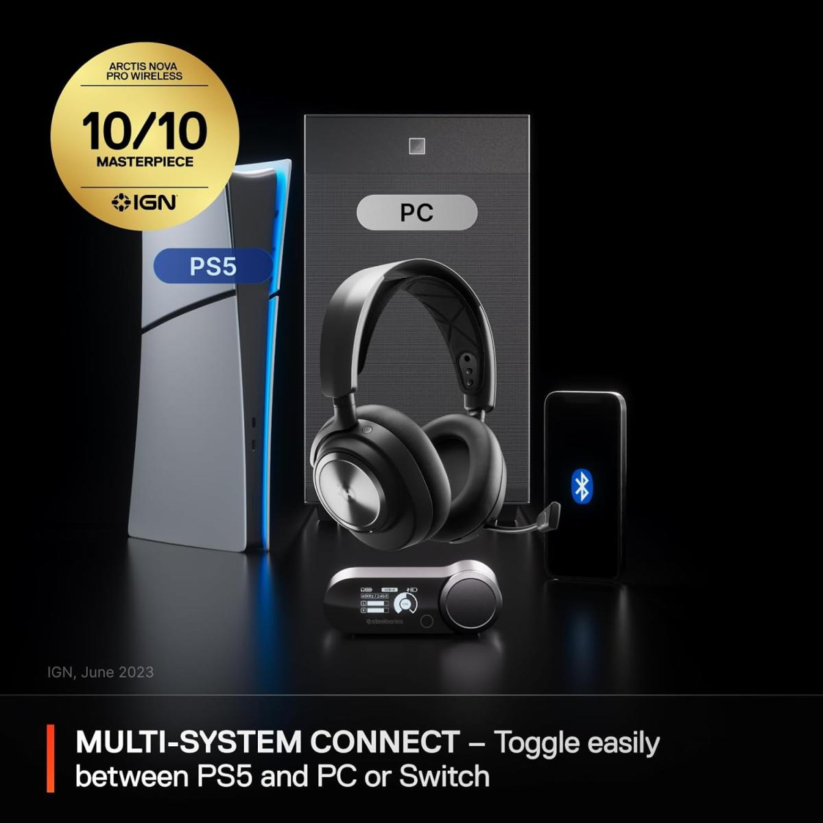 Steelseries wireless headset for computer setup