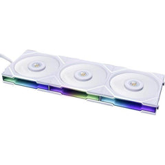 Lian Li UNI Fan TL120 Kit 3 Packs (White) Dual Zone Lighting Effect Ultimate-Performance ARGB 120mm LED PWM Slide In Daisy-Chain Fans w/ Controller | 12TL3W | - CompuMe