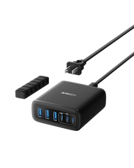 Anker Charger (112W, 6 Ports, GaN) - Black