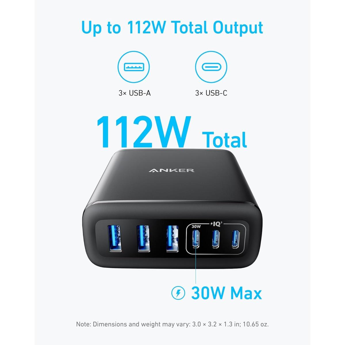 Anker with 112w USB USB - C cable for device connectivity