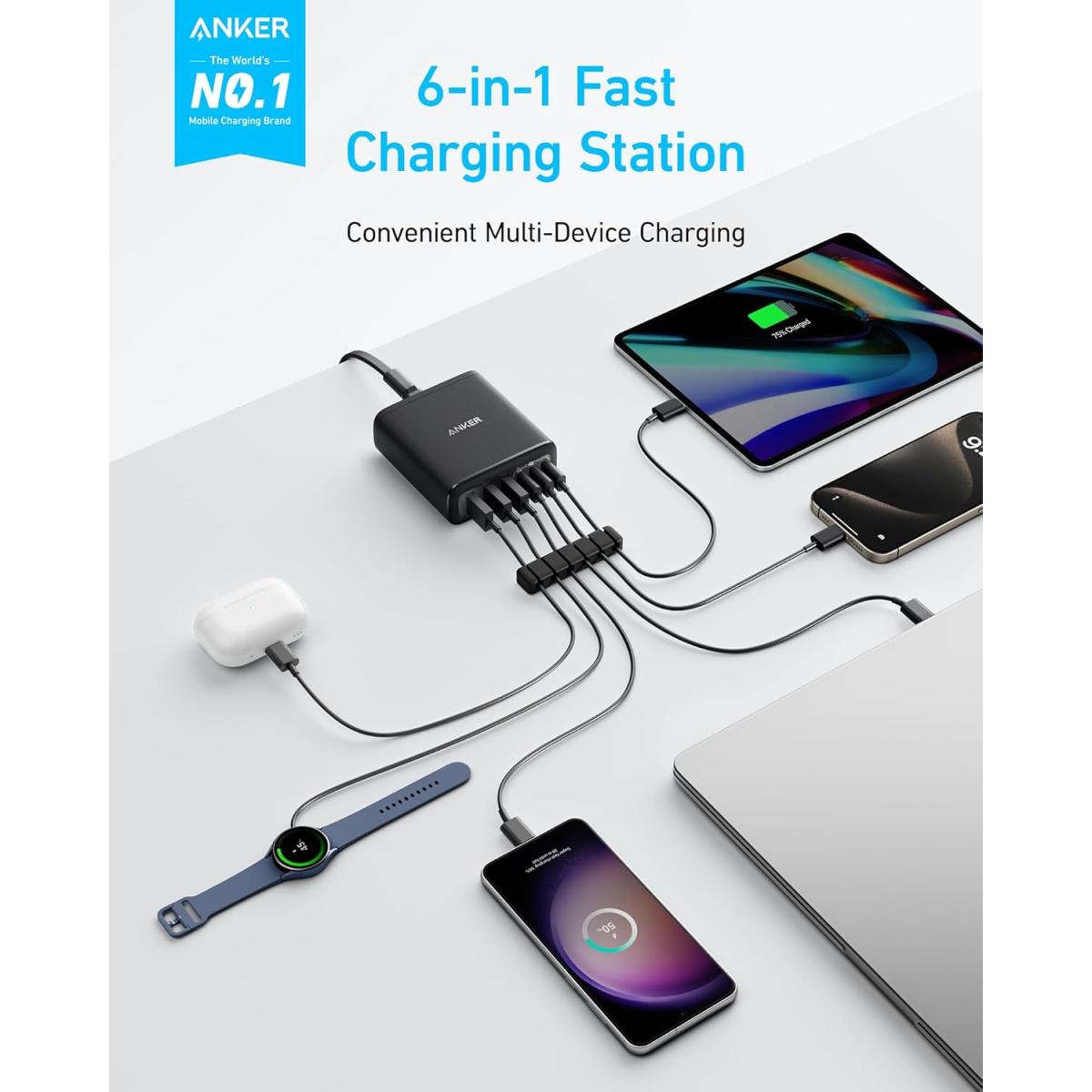 Anker with 112w USB USB - C cable for device connectivity