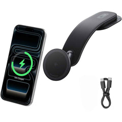 Anker Nano Magnetic Wireless Car Charger, 360° Adjustable Mount Car Charger With Detachable Pad, 15w Qi2 Certified With Alloy Bracket, Fast Charging For Iphone 17/16/15/14/13 Series