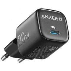 Anker Zolo 20W GaN Single-Port Fast Charger compatible with Apple iPhone 12, iPhone 13, iPhone X, Samsung Galaxy S20 and newer, Samsung Galaxy S21 - Black