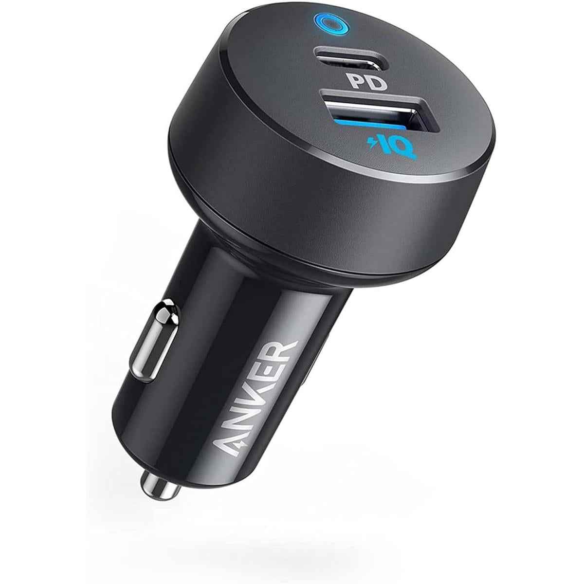 Anker Usb C Car Charger, Compa 32w 2 Port, Led Indicator Type C Charger With 20w Power Delivery & 12w Poweriq, Compatible With Iphone 15 14 13 12 Series, Pixel 3 2 Xl, Ipad Pro & More Devices