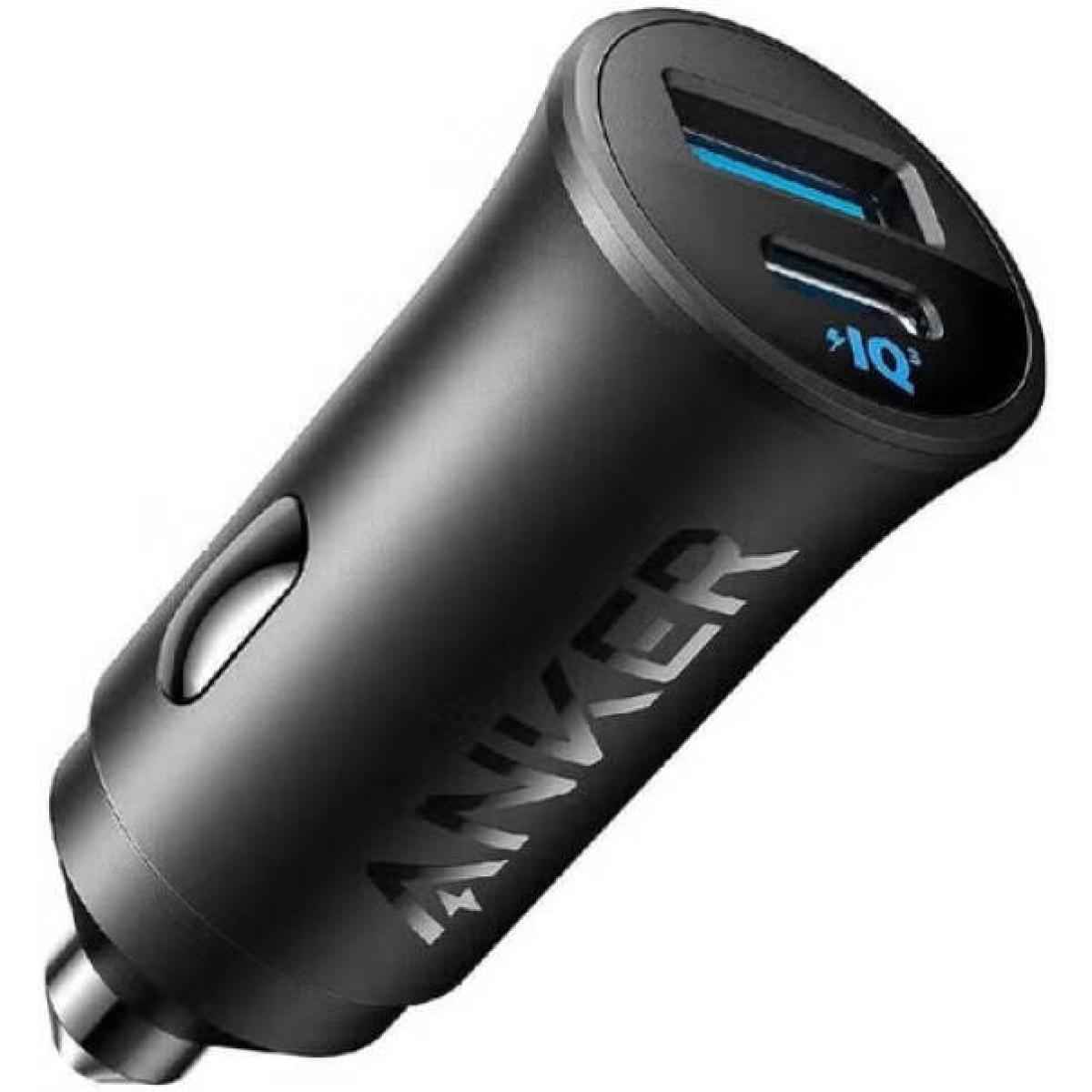 Anker Usb C Car Charger, 30w 2 Port Type C Car Adapter, Iphone Car Charger With Power Iq 3.0, For Smartphones Black
