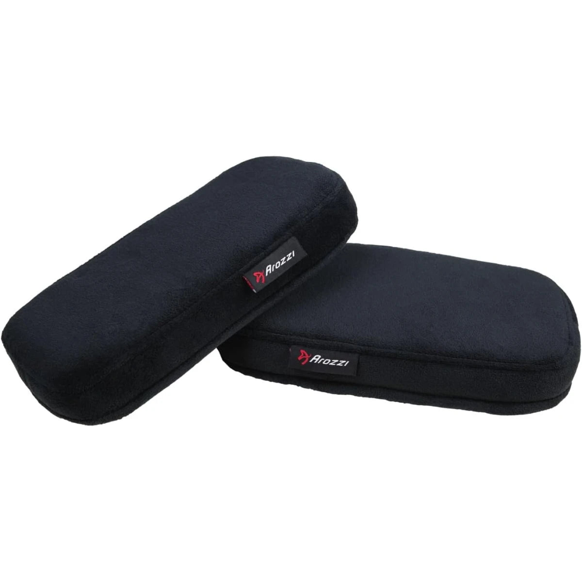 Arozzi Ergonomic Memory Foam Armrest Pads, Comfortable Gaming/Office Chair Armrest Pads, Forearm and Elbow Pressure Relief (2 Pieces)