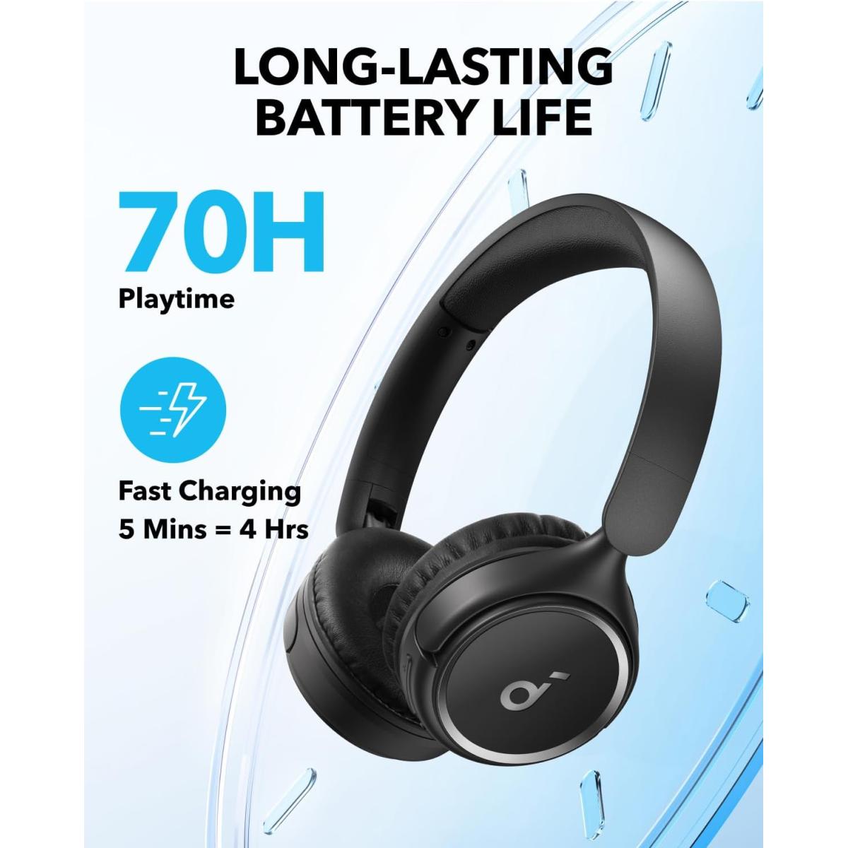 Anker H30I wireless Bluetooth headset for computer setup