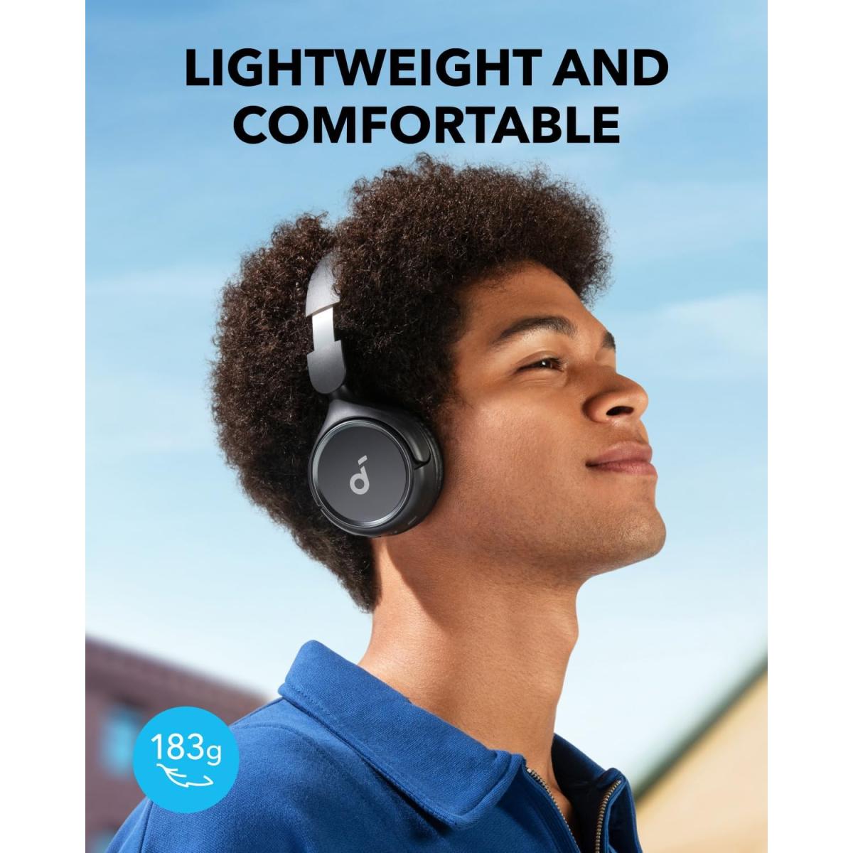 Anker H30I wireless Bluetooth headset for computer setup