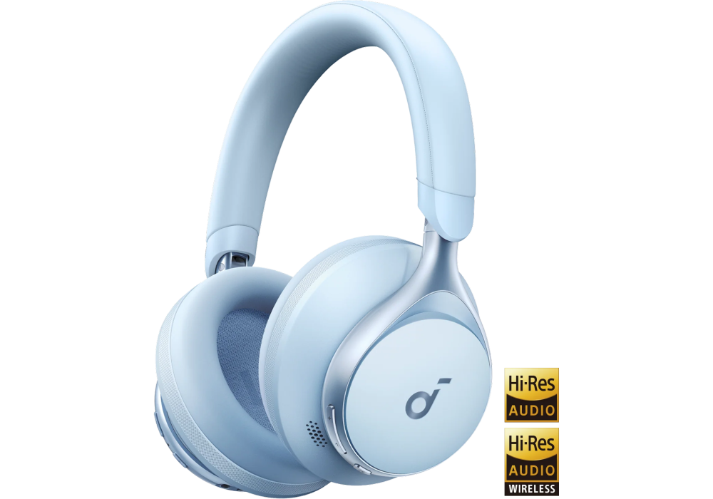 Anker Soundcore Space One Noise Cancelling Headphones, - A3035031 - Sky Blue - 18 Month Warranty