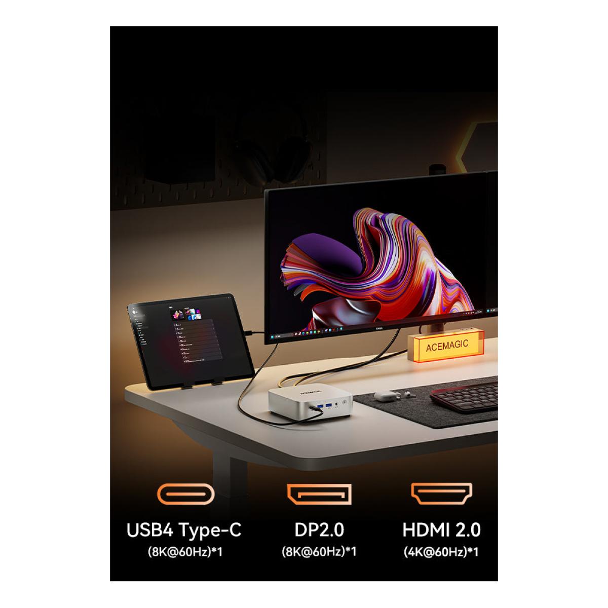 Acemagic W1 Mini Pc Barebone Intel 12gen Core I3 6 Cores For Home & Business Support Triple 4k Display Support , Silver Acemagic W1 Mini Pc Barebone Intel 12gen Core I3 6 Cores For Home & Business Support Triple 4k Display Support , Silver