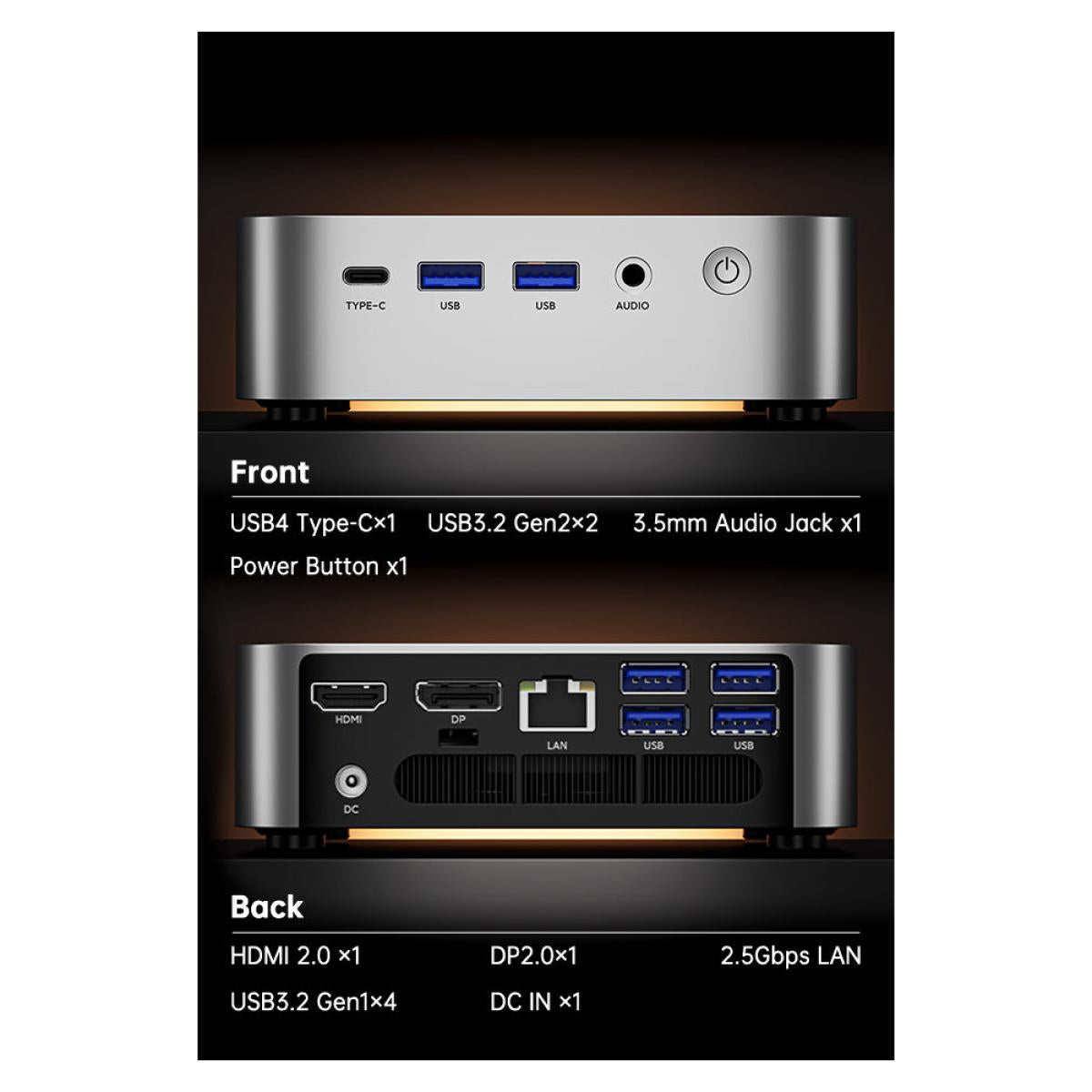 Acemagic W1 Mini Pc Barebone Intel 12gen Core I3 6 Cores For Home & Business Support Triple 4k Display Support , Silver Acemagic W1 Mini Pc Barebone Intel 12gen Core I3 6 Cores For Home & Business Support Triple 4k Display Support , Silver