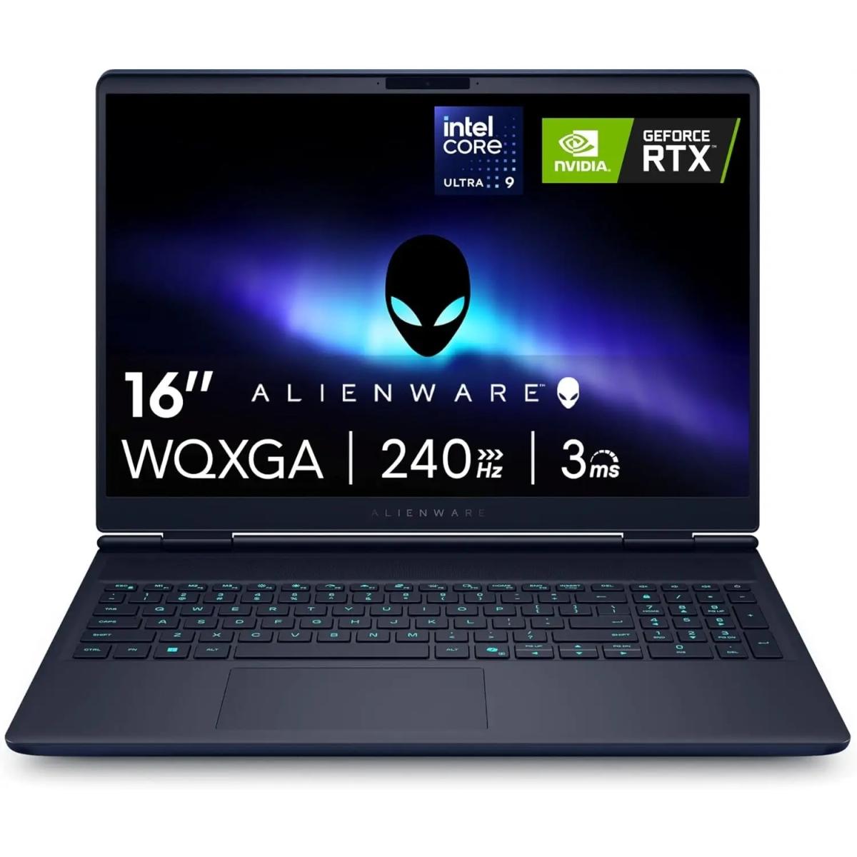 Dell Alienware 16x Aurora (2025) New Intel Core Ultra 9 Gen Ii 275hx 24 Cores W/ Nvidia Rtx™ 5060 8gb Ddr7 & 2.5k Ips 240hz Display , Blue