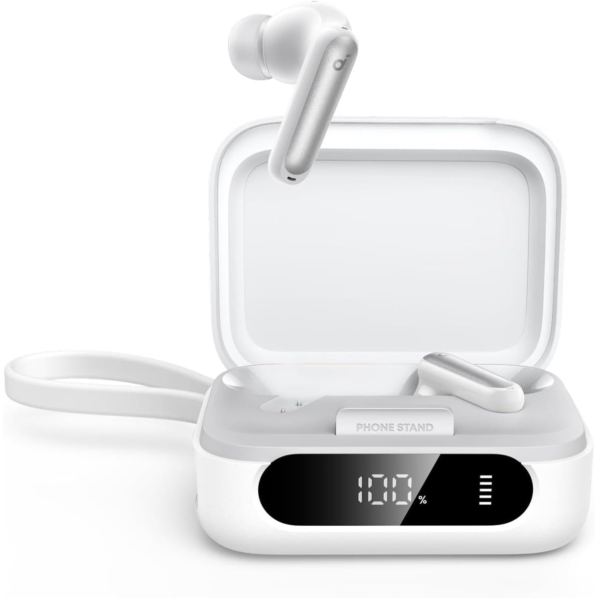 Anker Soundcore P41i Adaptive Noise Cancelling Earbuds With Portable Phone Charger, Only For Usb C Charging, 12h Playtime, 192h With Case, 6 Mic Ai Clear Calls, Ipx5 Wireless Bluetooth Earbuds White