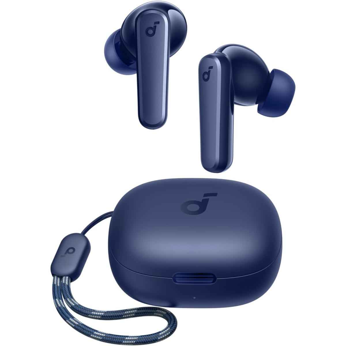 Anker Soundcore P20i True Wireless Earbuds 10mm Drivers With Big Bass 30 Hours Bluetooth 5.3 Water Resistant 2 Mics For Ai Clear Calls Blue