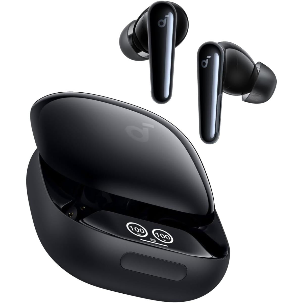 Anker Soundcore Liberty 4 Pro, Noise Cancelling Wireless Earbuds, 7 Sensor And Real Time Adaptive Noise Cancelling, 2× Faster Charging, Studio Level Hi Fi Music, Clear Calls With 6 Mics And Ai Black