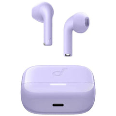 Anker Soundcore K20i, Semi-in-Ear Earbuds, Bluetooth Wireless, 36H Playtime, Fast Charge, Clear Sound, Comfortable Fit, ENC 2-Mic Clear Calls, Custom EQ, IPX5, Bluetooth 5.3, App Control - Purple