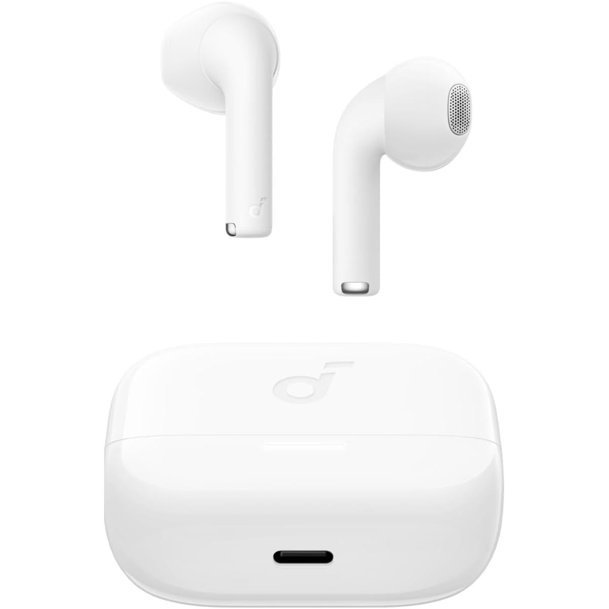 Anker Soundcore K20i, Semi In Ear Earbuds, Bluetooth Wireless, 36h Playtime, Fast Charge, Clear Sound, Comfortable Fit, Enc 2 Mic Clear Calls, Custom Eq, Ipx5, Bluetooth 5.3, App Control White - CompuMe