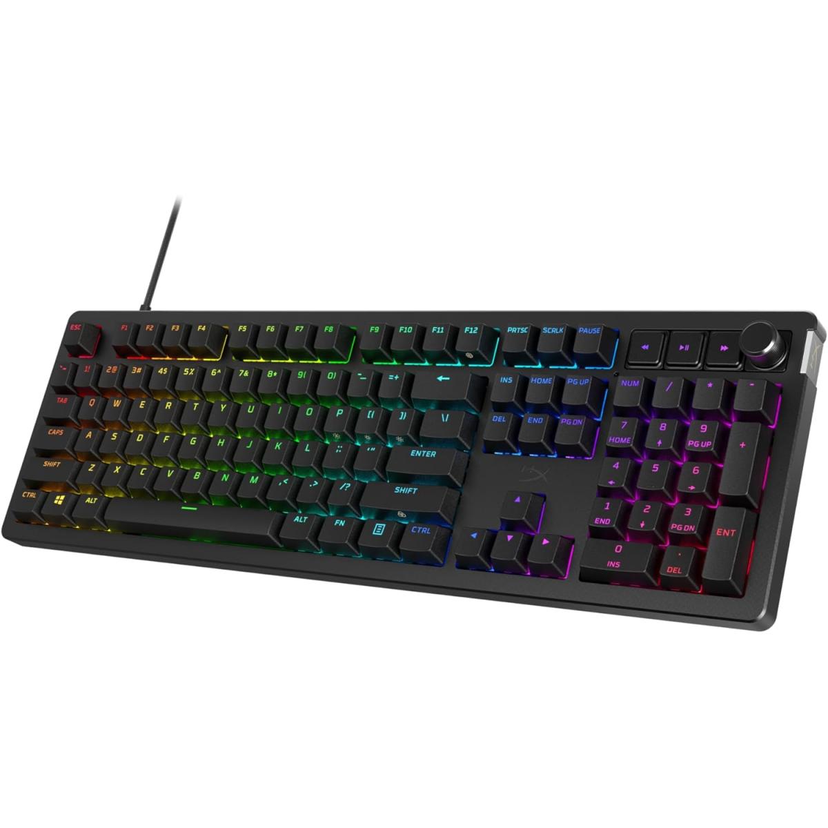 Hyperx Alloy Rise Mechanical Ultra Customizable Hot Swappable Switches Ambient Light Sensor Gasket Mounted Linear Switches