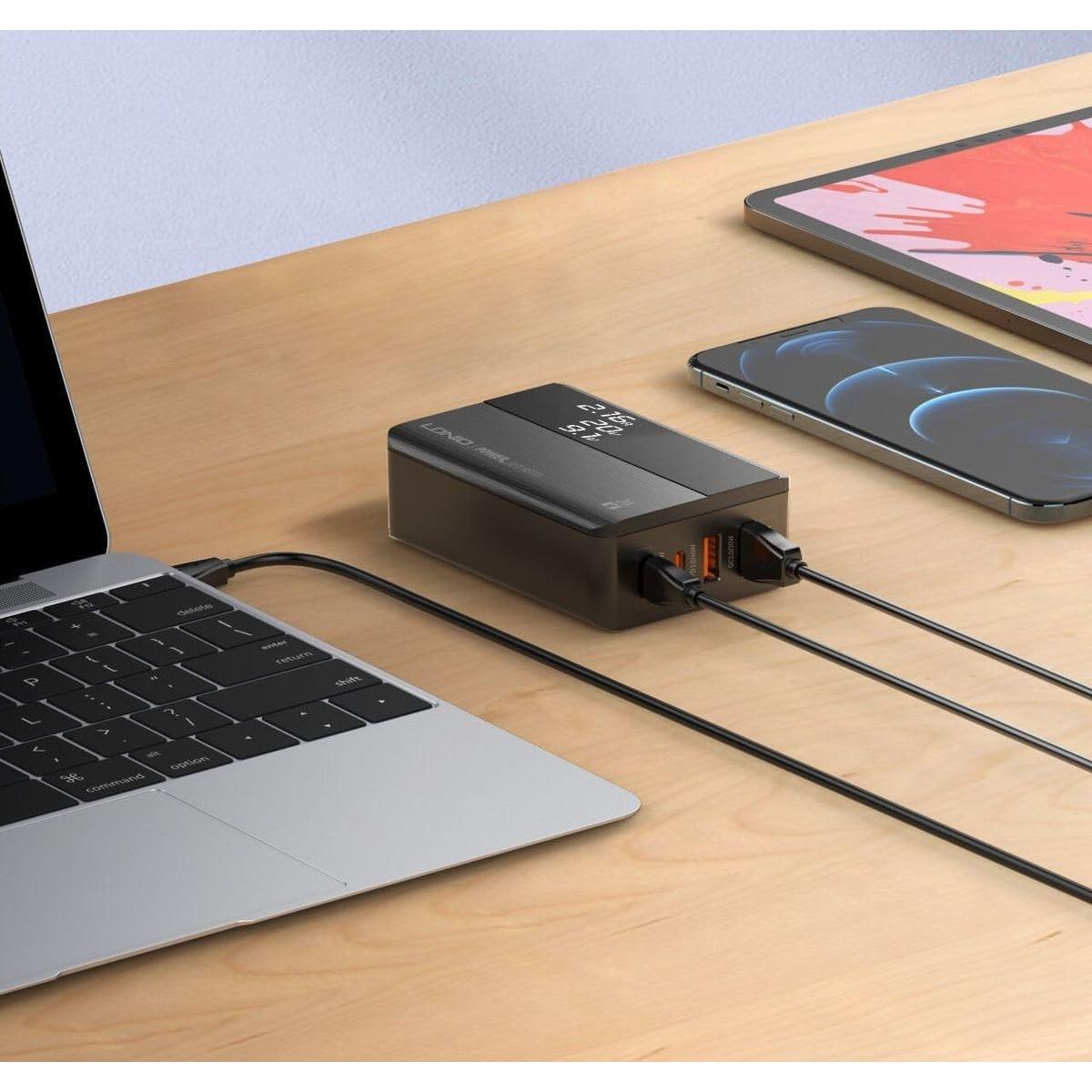 Ldnio A4808q 70w Gan Super Fast Charging Desktop Charging For Mobile Phone And Laptop With Ce Certification Black Ldnio A4808q 70w Gan Super Fast Charging Desktop Charging For Mobile Phone And Laptop With Ce Certification Black