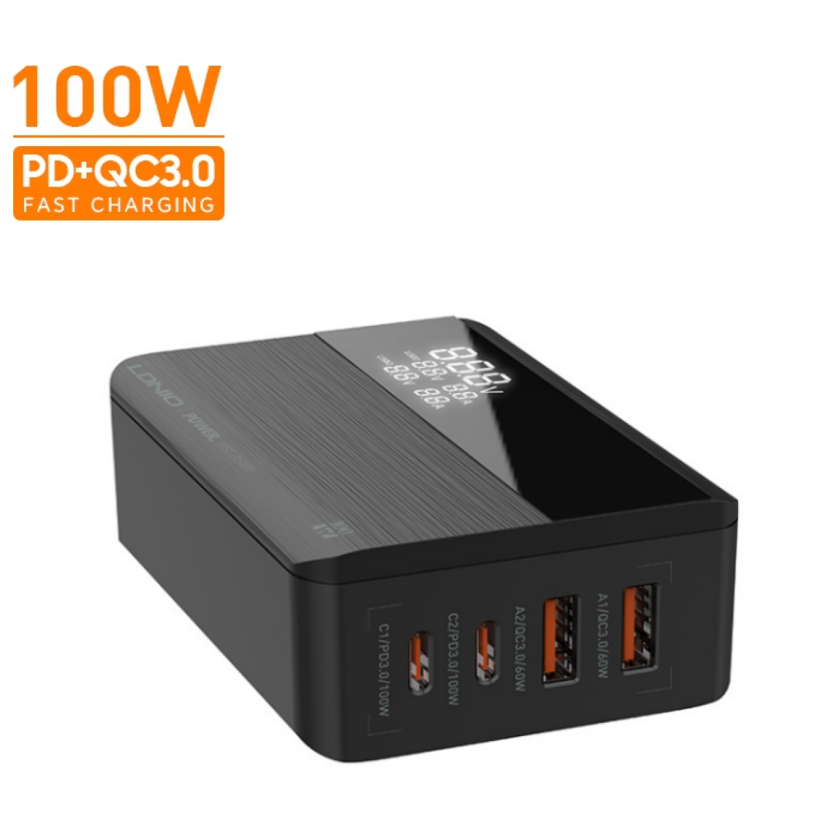 Ldnio A4809c Gan 100w Pd Super Charging Desktop Charger Desktop Charger For Mobile Phone High Power Home Charger Black Ldnio A4809c Gan 100w Pd Super Charging Desktop Charger Desktop Charger For Mobile Phone High Power Home Charger Black