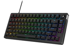 HyperX Alloy Rise 75 Mechanical Ultra-Customizable Hot-Swappable Switches Ambient Light Sensor Gasket Mounted Linear Switches