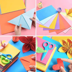 A4 Color Paper, 80g, 10 Colors Pack of 100 Sheets