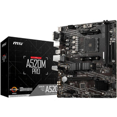MSI A520M PRO AMD AM4 RYZEN 5000, 4000, 3000 Series /DDR4/PCIe 3.0/1xM.2 - mATX Motherboard | A520M PRO |
