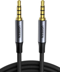Ugreen 90788 Aux 4 Pole 3.5mm Male To Male Cable Braided 5m