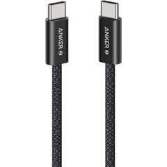 Anker Zolo USB C to USB C Cable, Full-Speed 240W Charging Cable, Dirt-Resistant Unibody, 5.8mm Thickness, 480 Mbps Data Transfer, Durable Braided Exterior, 1M Cable Length, Black