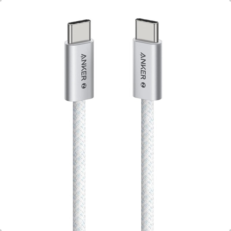 Anker Zolo USB-C to USB-C Cable (3.3ft, 240W, Braided) White