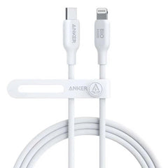 Anker 542 USB-C To Lightning Cable Bio-Based, 20,000-bend Lifespan, Up To 30W Fast Charging, For iPhone, iPad And more, 1.8M, White
