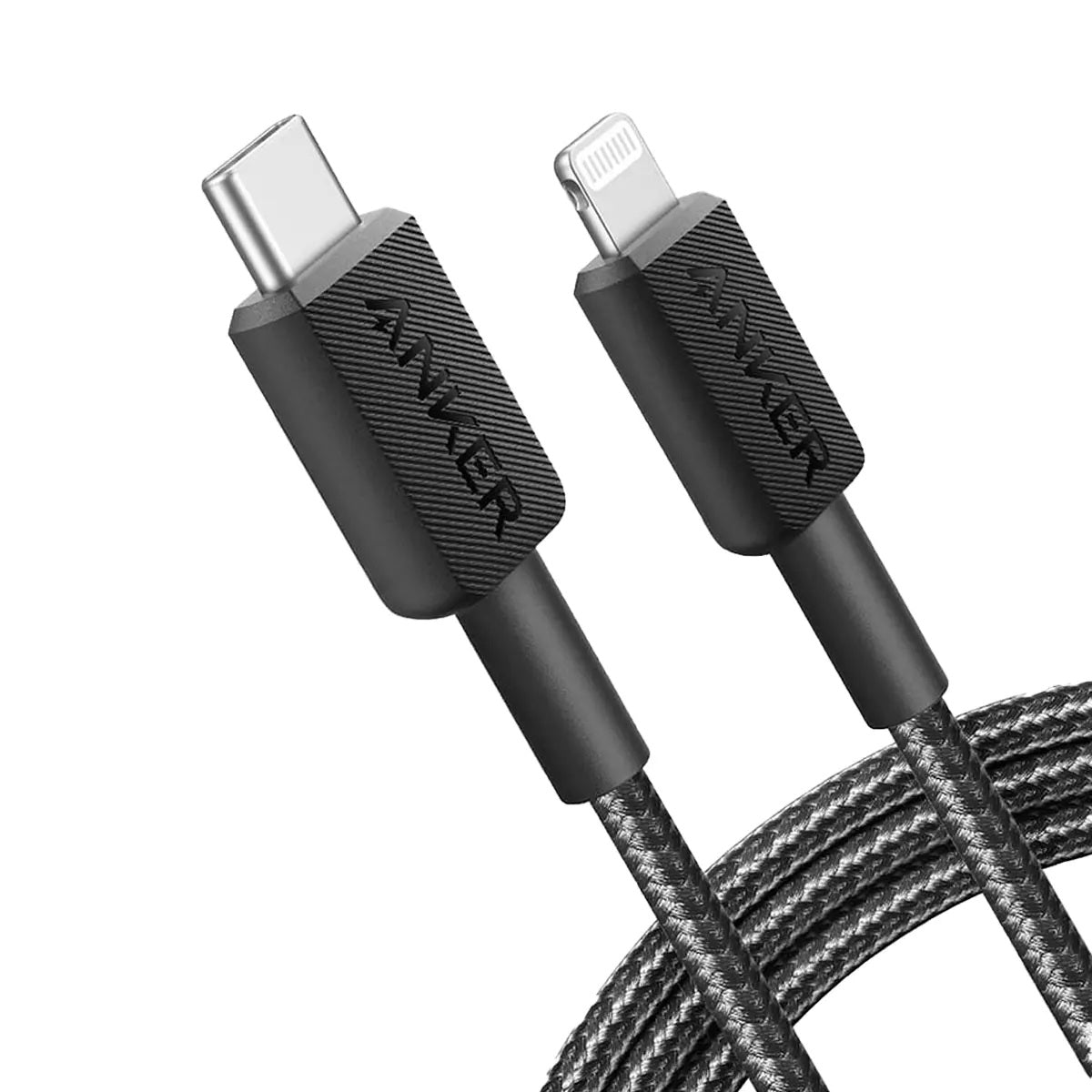 Anker 322 Usb C To Apple Iphone Lightning 1.8m Mfi Licensed Charger/data Cable Black