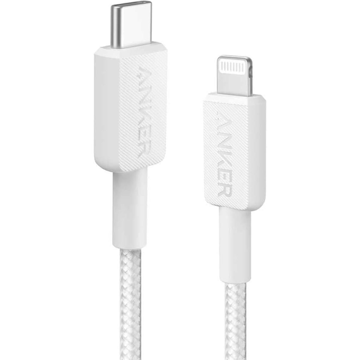 Anker 322 Usb C To Apple Iphone Lightning 1.8m Mfi Licensed Charger/data Cable White Anker 322 Usb C To Apple Iphone Lightning 1.8m Mfi Licensed Charger/data Cable White
