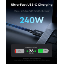 Anker Prime Thunderbolt 5 Cable – 80Gbps Data Transfer, 240W USB‑C Charging, Dual 8K Display Support, Braided Design, 3.3ft - 18 Month Warranty