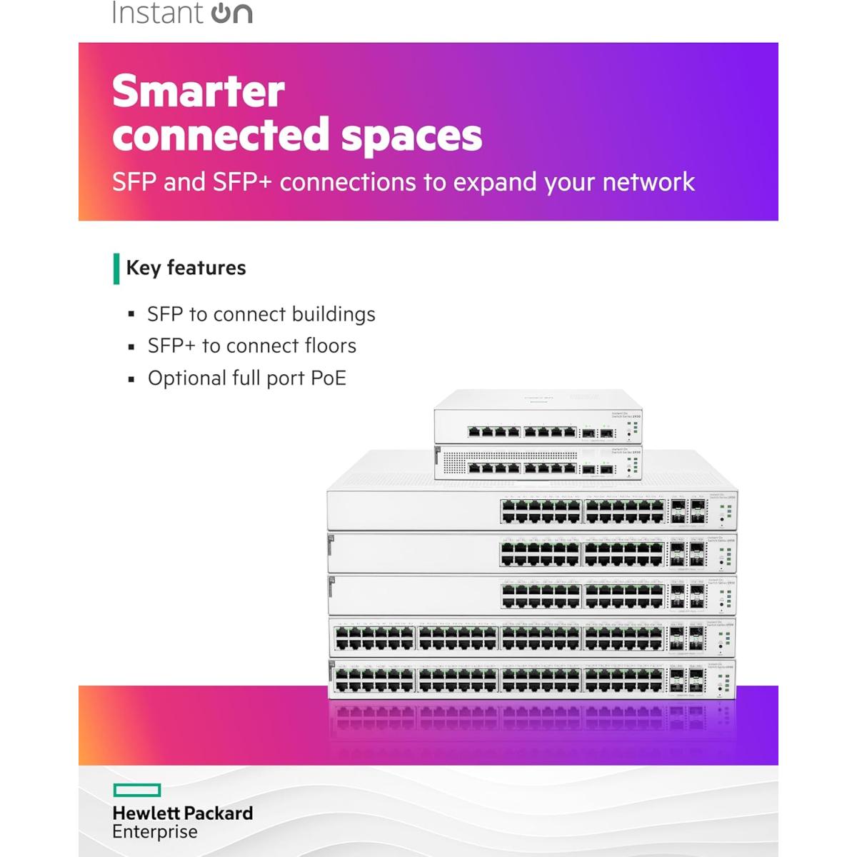 HPE network switch for network connectivity