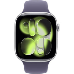 Apple Watch Series 11 GPS 46Mm, Silver Aluminium Case, Purple Fog Sport Band, M/L - MEVA4AF