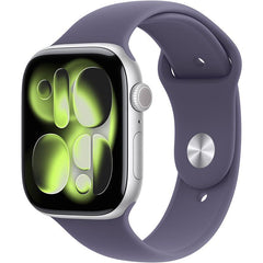 Apple Watch Series 11 GPS 46Mm, Silver Aluminium Case, Purple Fog Sport Band, M/L - MEVA4AF