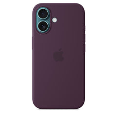 iPhone 16 Silicone Case with Mag Safe, Plum - MYY43ZM