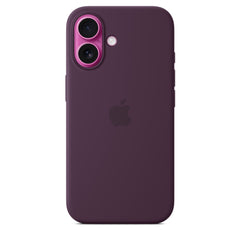 iPhone 16 Silicone Case with Mag Safe, Plum - MYY43ZM