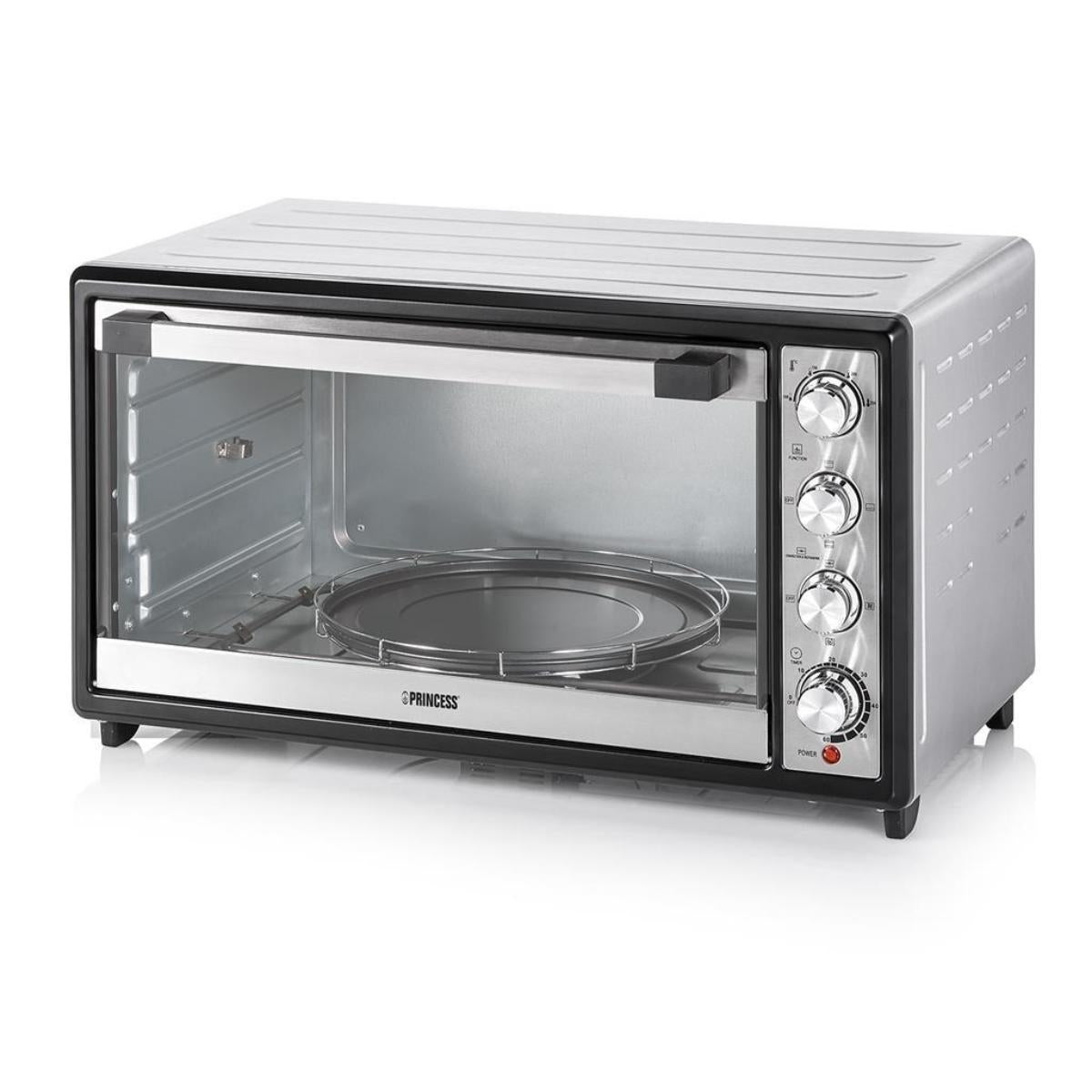 Princess Oven With Pizza Carousel, 90Lit, Silver - 01.112395.09.001
