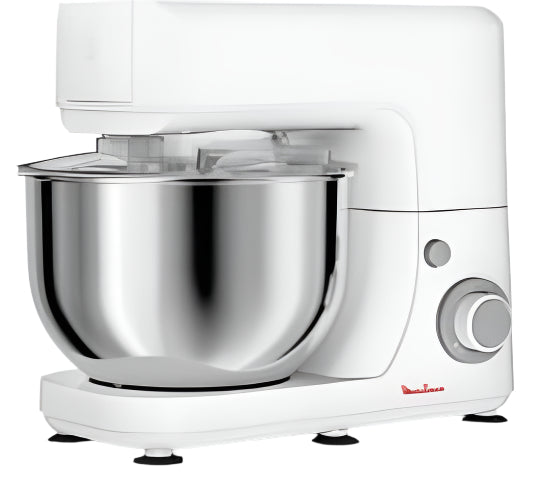 Moulinex MasterChef Essential Kitchen Machine, 4.8Lit, 800Watts, White - QA150127