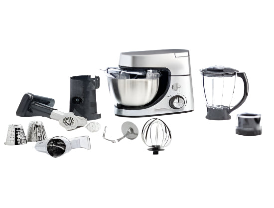 Moulinex Master Chef Gourmet Kitchen Machine, 1100Watts, 4.6Lit, Stainless Steel - QA513D27