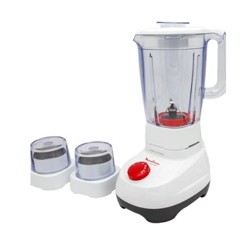 MOULINEX Blender 700 Watts, 2 Speeds, 2Lit, White - LM207125