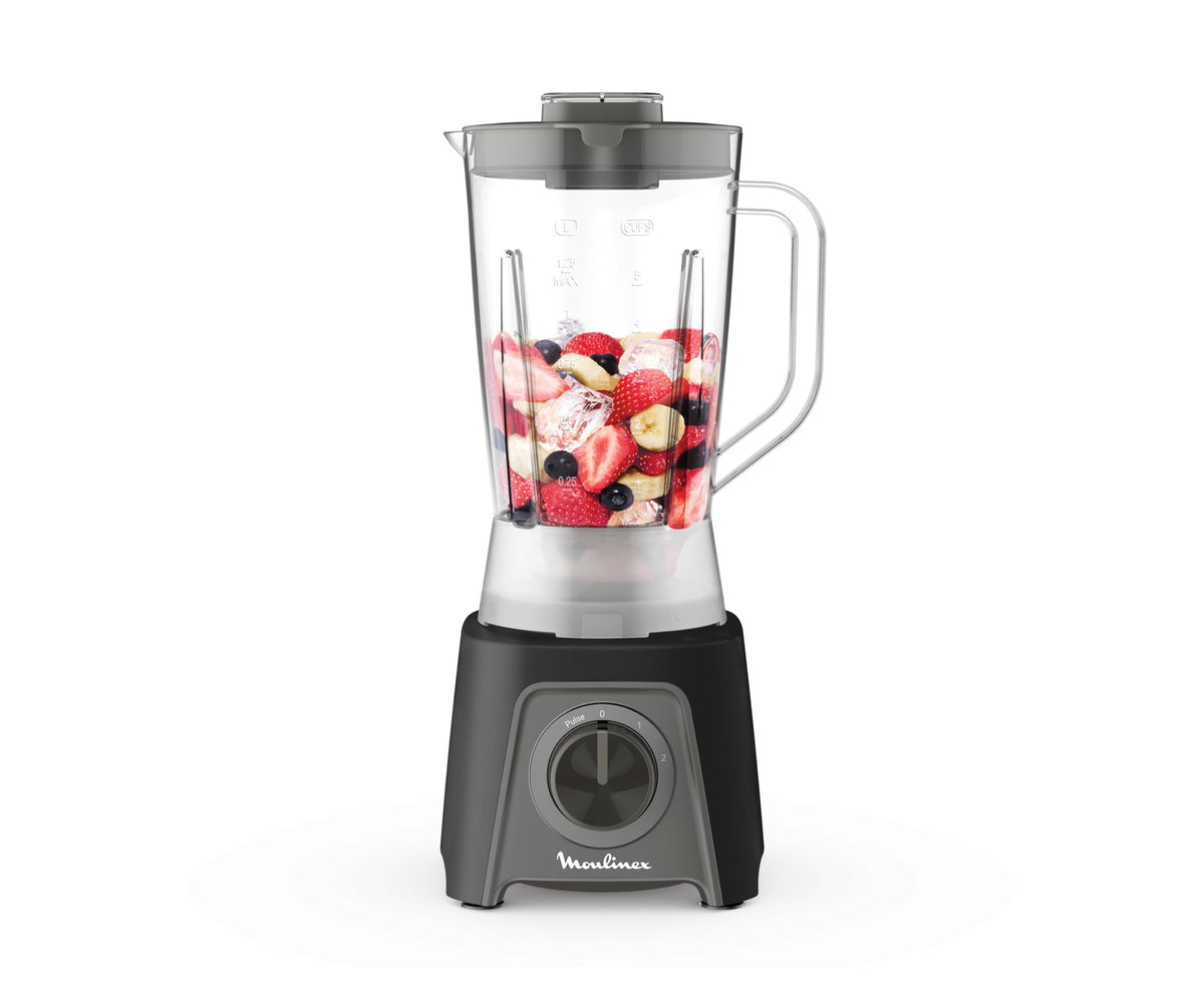 Moulinex Blender, 1.5Lit, 450Watts, Black - LM2CR8M2