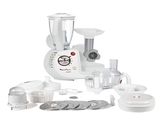 Moulinex Oracio Food Processor, 38Functions, 1000Watts, White - FP7371BA