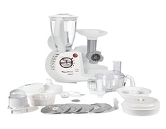 Moulinex Oracio Food Processor, 38Functions, 1000Watts, White - FP7371BA