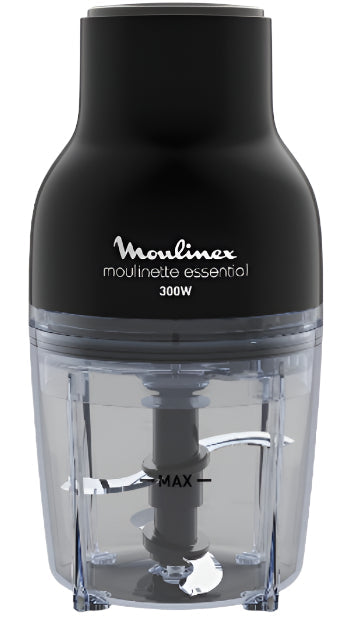 Moulinex Chopper Moulinette Essential, 4Blades, 2*0.4Lit, 300Watts, Stainless Steel - DJ520827