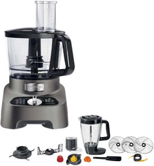 Moulinex Food Processor, 31Functions, 1000Watts, Silver - FP825E10
