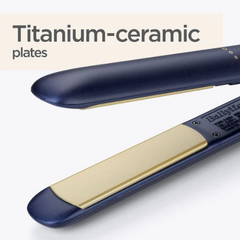 BaByliss Straightener Titanium, Ceramic Up To 235C, Blue - 2516PE